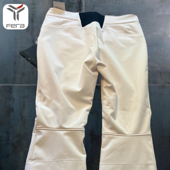 FERA Tyra Soft Shell 4-Way Stretch Waterproof Snow/Ski Pants in White  NWT/14R - Picture 7 of 13